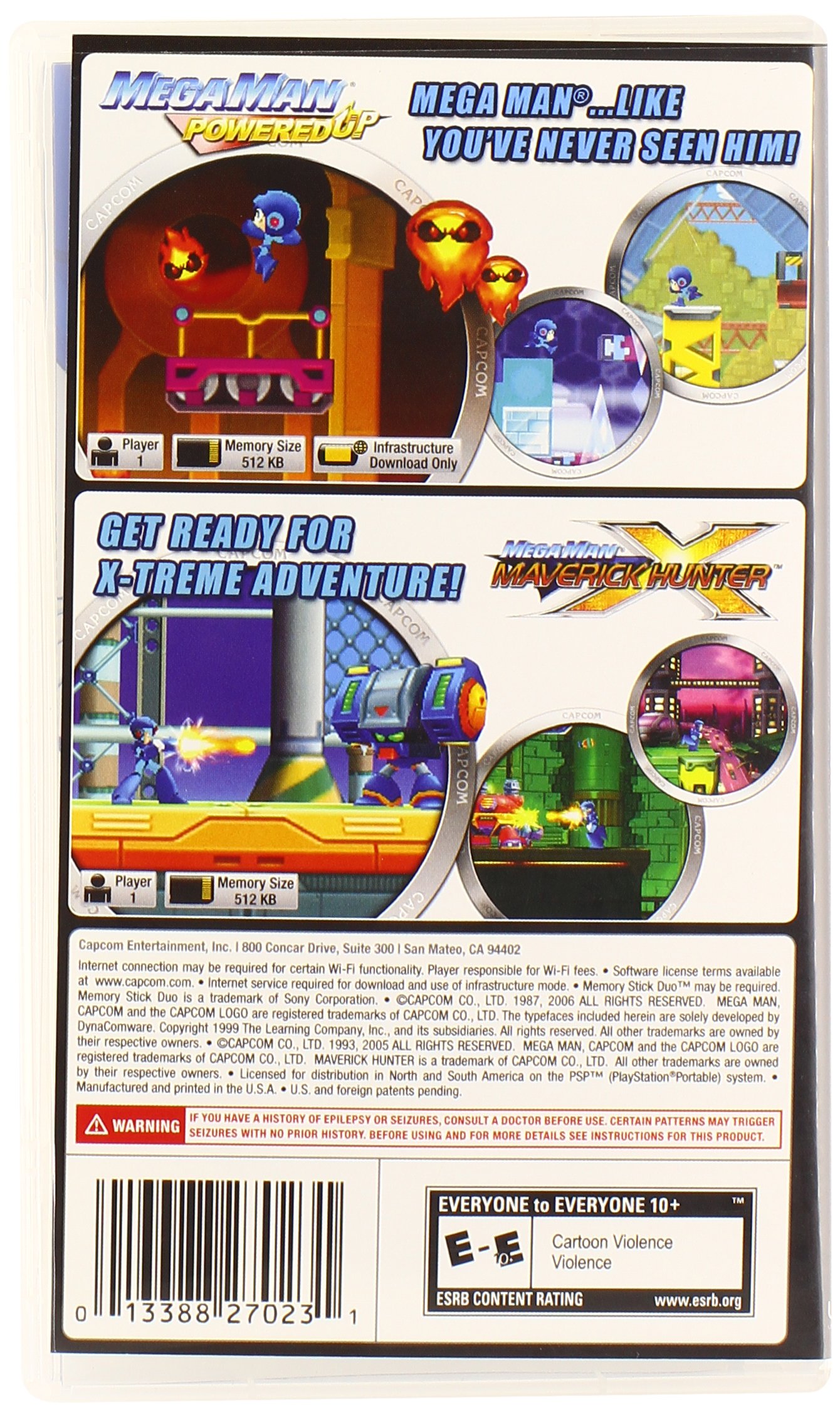 Mega Man Powered Up and Maverick Hunter X Dual Pack - PlayStation